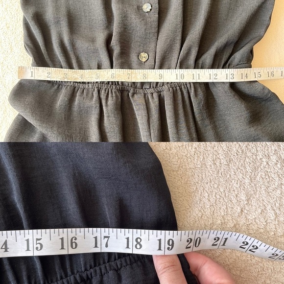 NWOT Monk & Lou Black Button-Front Jumpsuit M - Picture 10 of 11